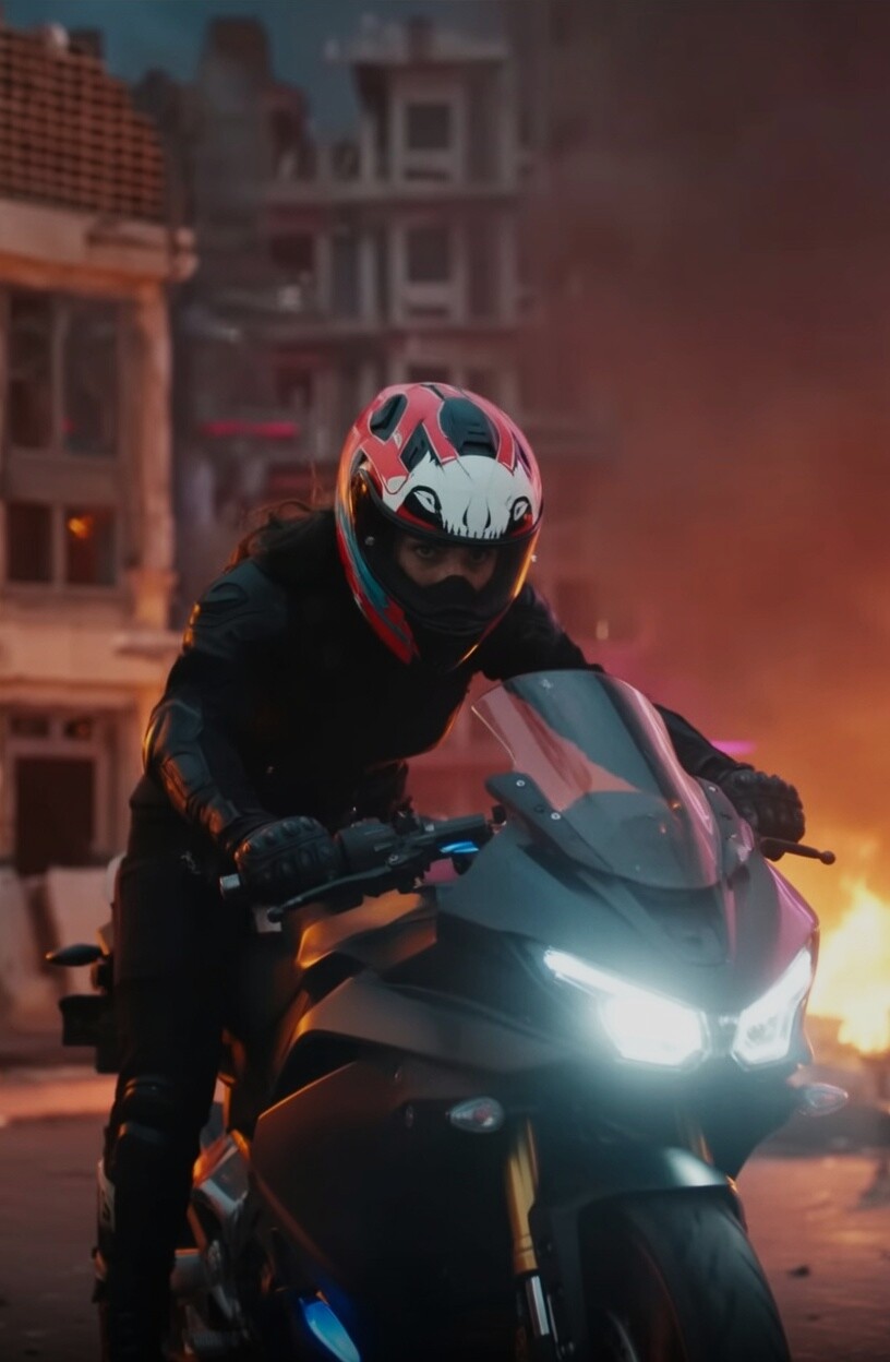 Night Shade bike action supporting unit