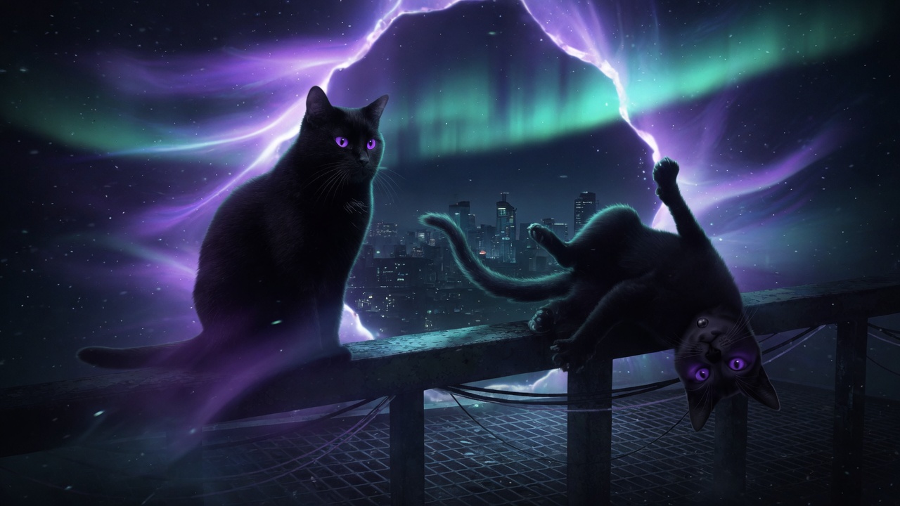 Luna and Freya at an interdimensional rift &mdash; Night Shade assets